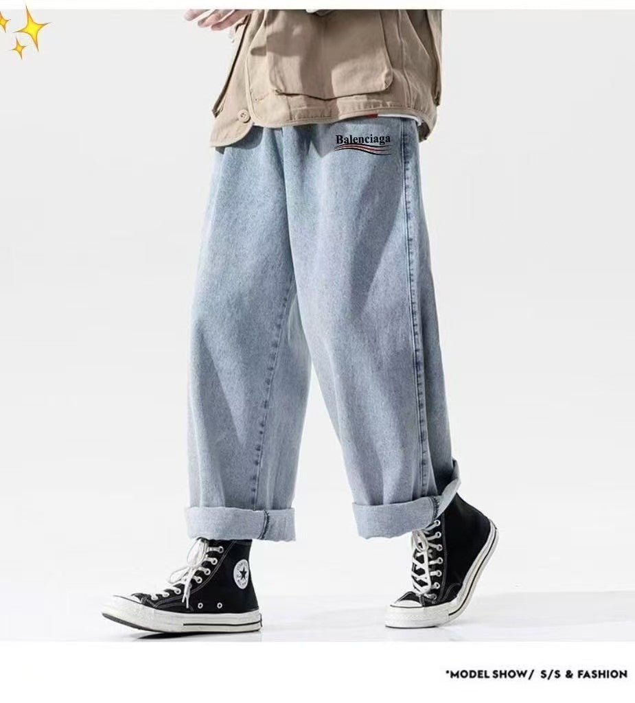 Casual Bigfoot Straight Leg Pants Wide Leg Jeans