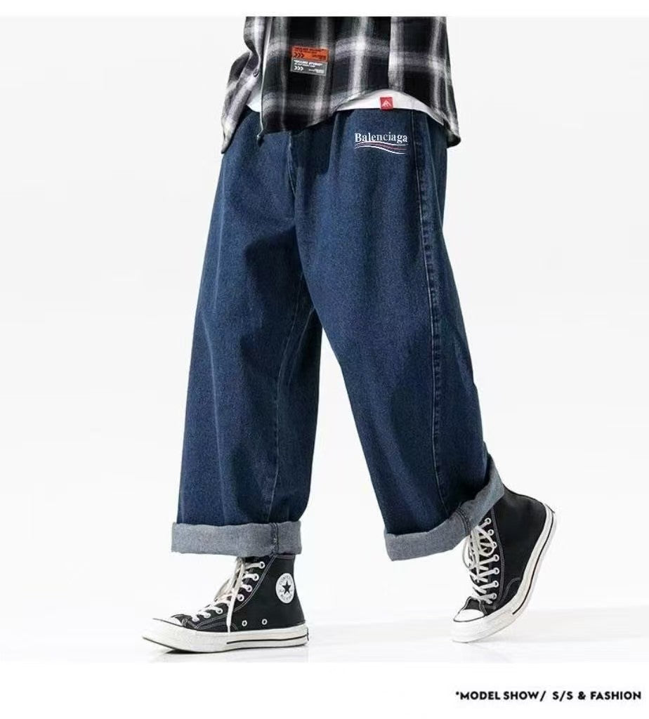 Casual Bigfoot Straight Leg Pants Wide Leg Jeans