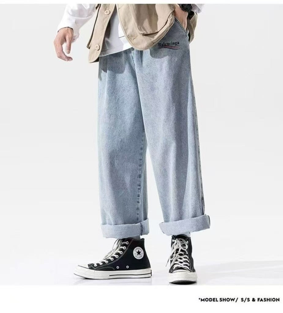 Casual Bigfoot Straight Leg Pants Wide Leg Jeans