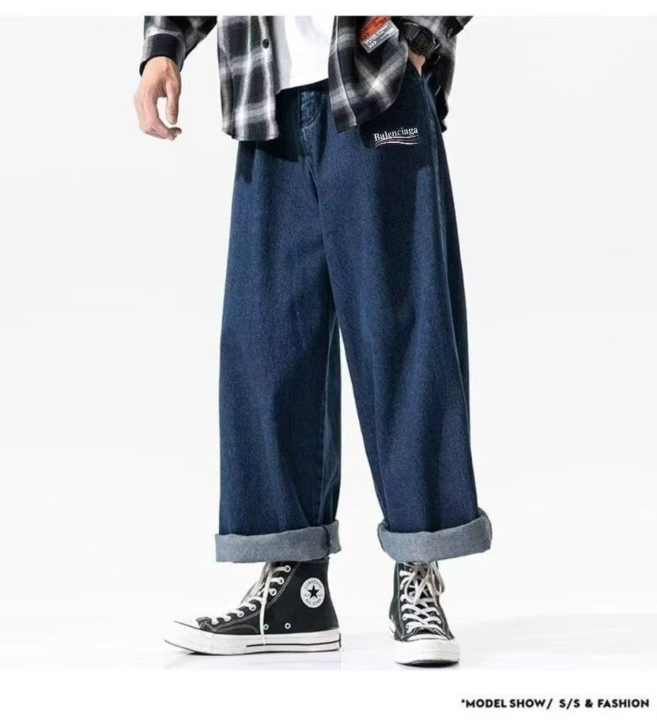 Casual Bigfoot Straight Leg Pants Wide Leg Jeans