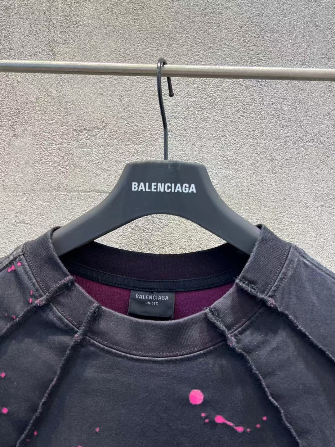 Embroidered patchwork short sleeved shirt