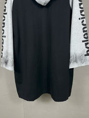Seven inch hooded long sleeved T-shirt