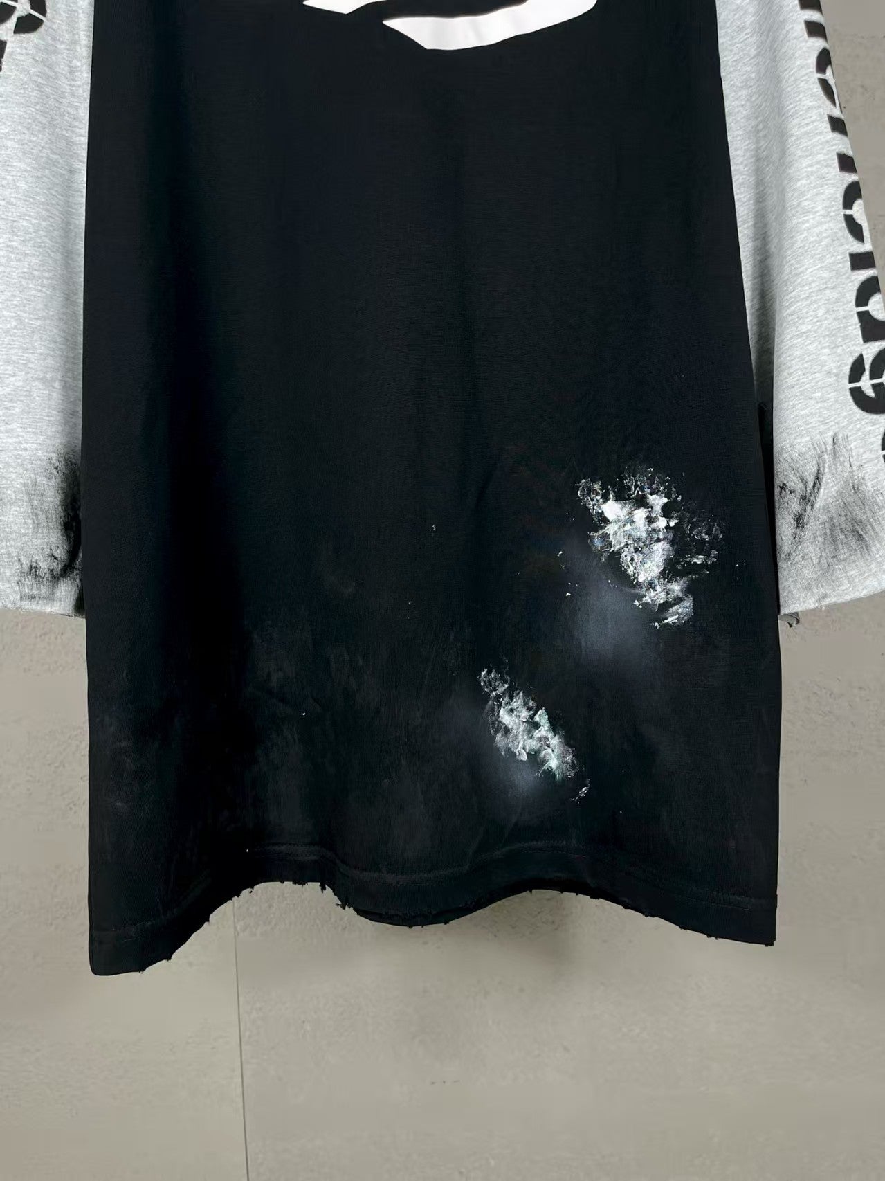 Seven inch hooded long sleeved T-shirt