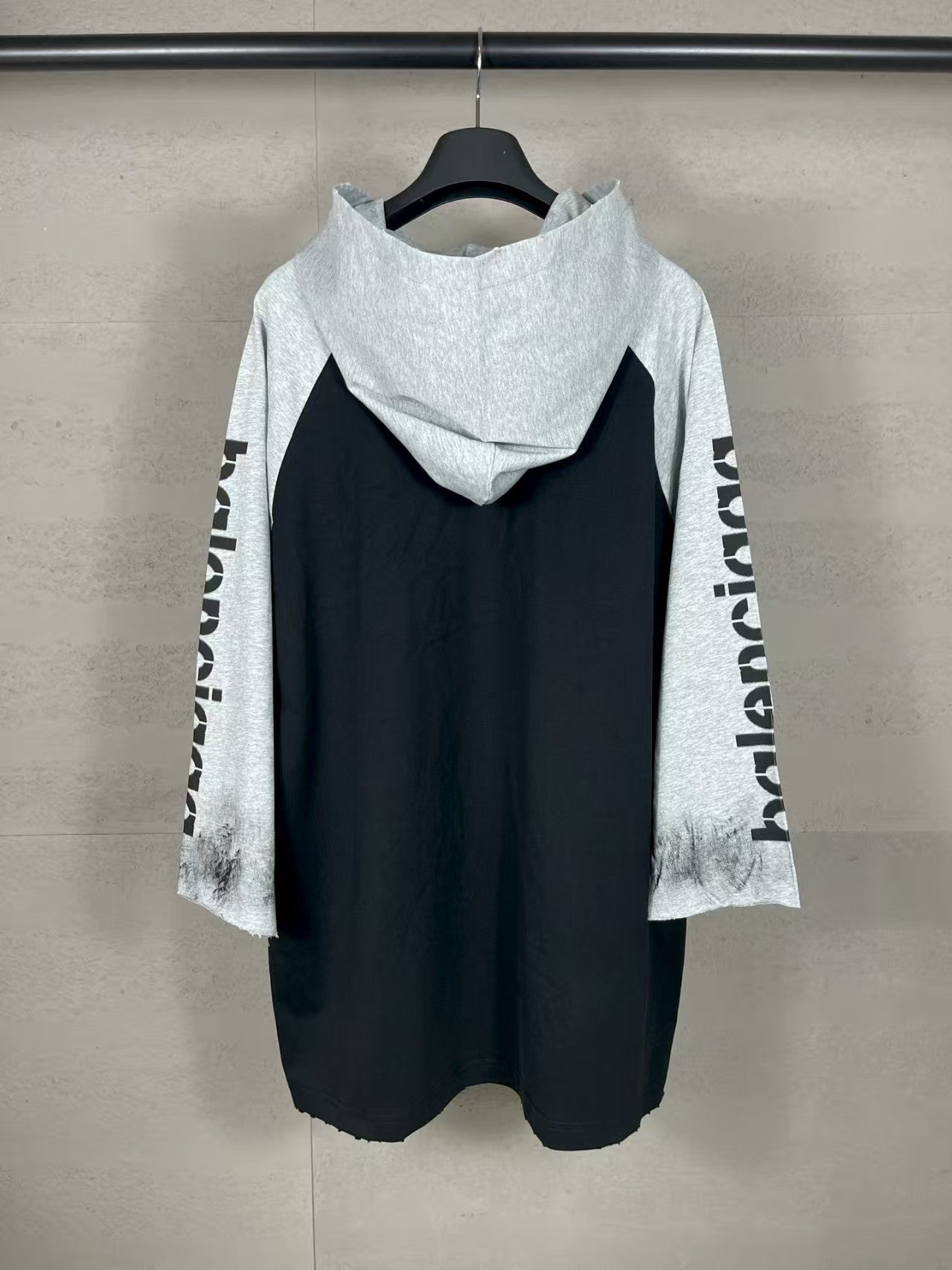 Seven inch hooded long sleeved T-shirt