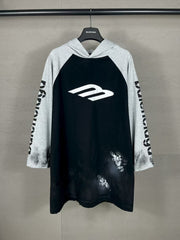 Seven inch hooded long sleeved T-shirt