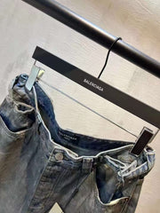 Dirty denim pants (loose fit)
