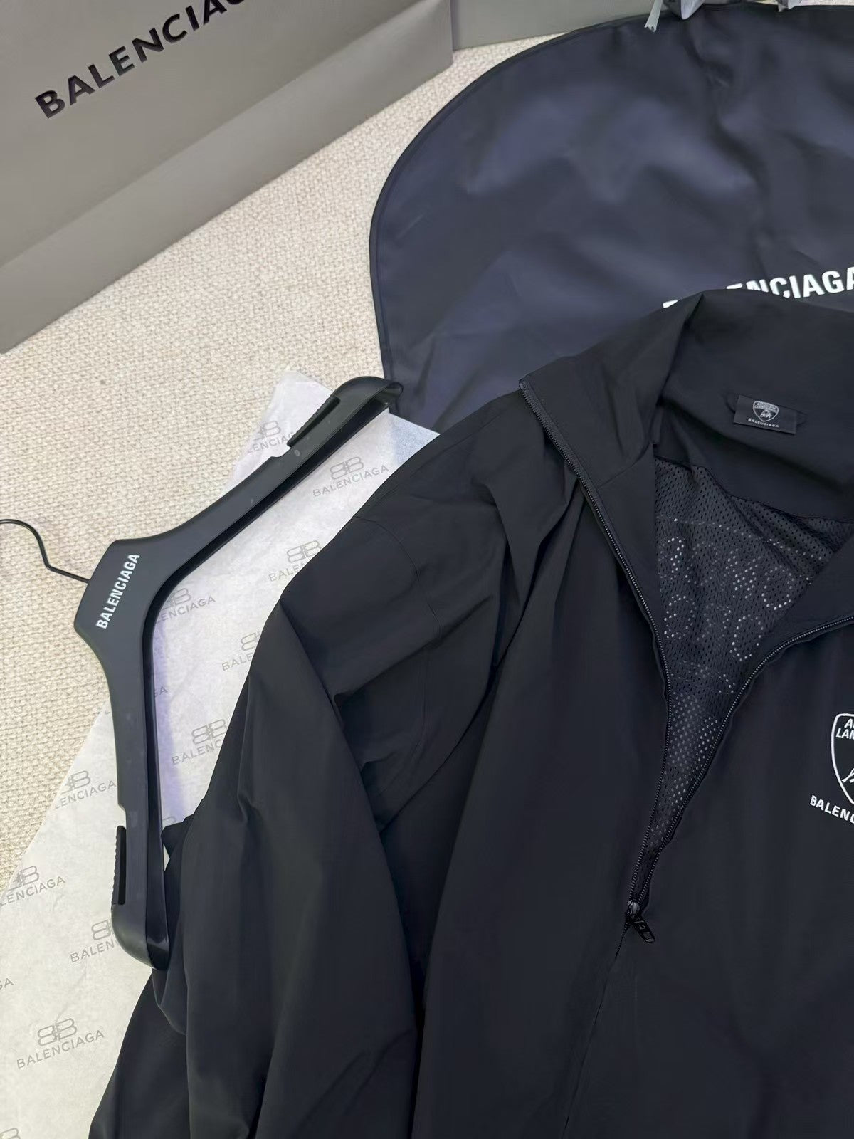 Logo embroidered jacket jacket