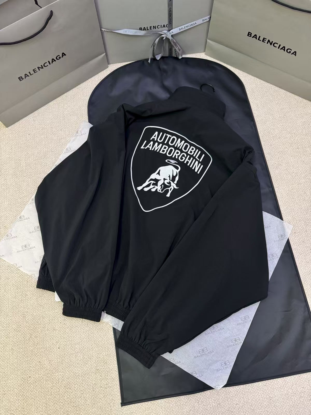 Logo embroidered jacket jacket