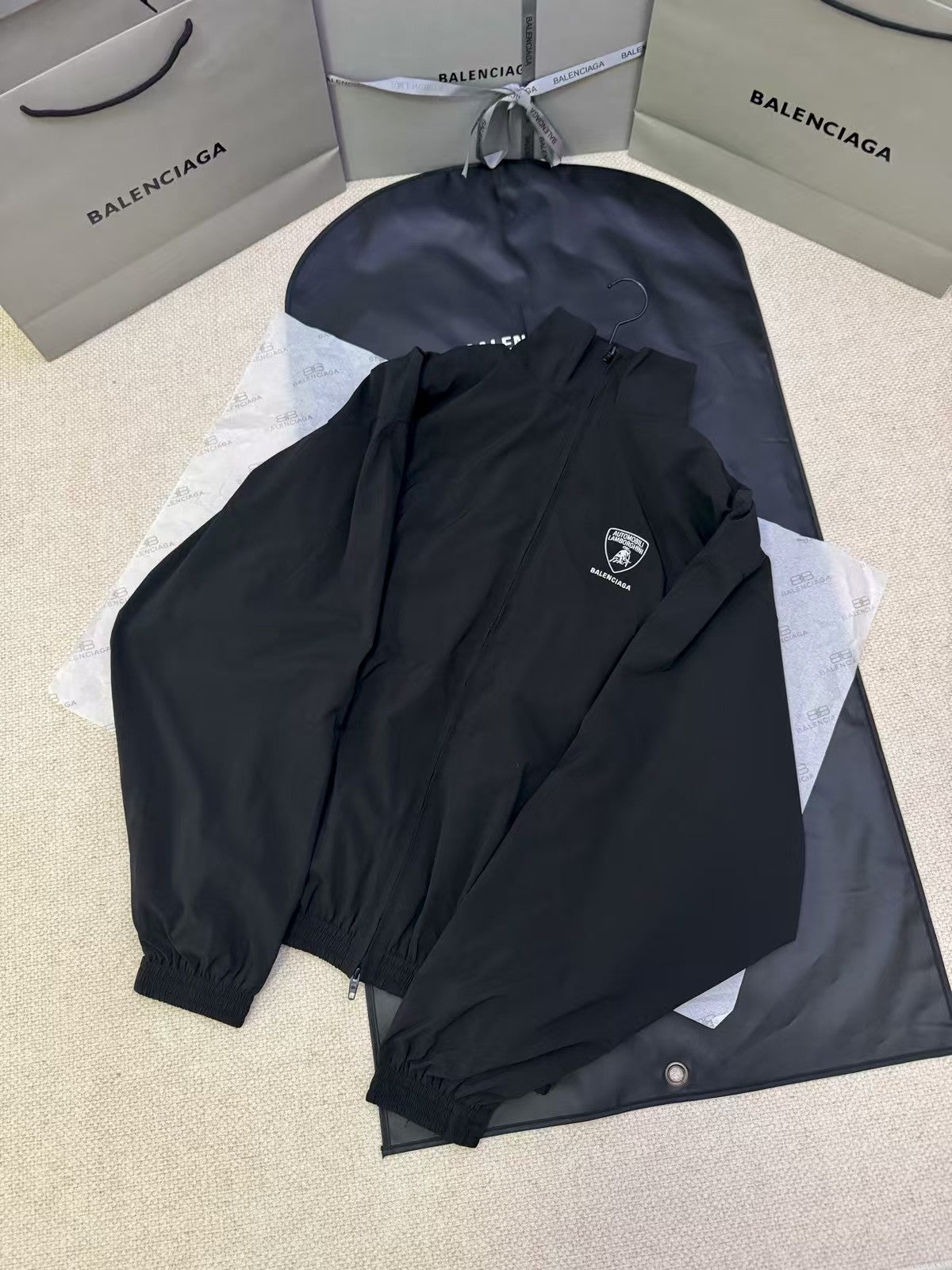 Logo embroidered jacket jacket