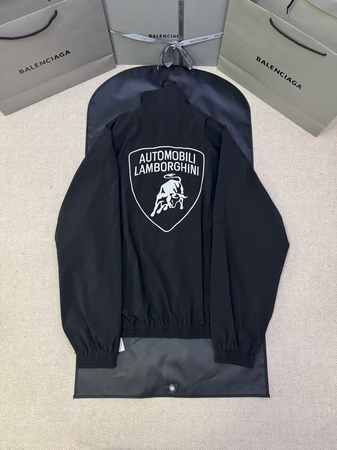 Logo embroidered jacket jacket