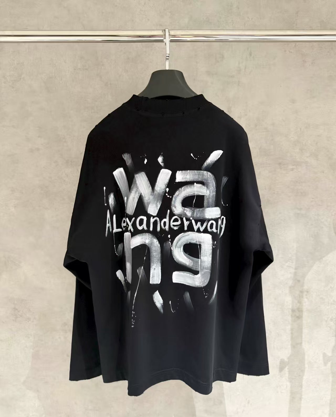 Hand drawn long sleeved sweatshirt T-shirt