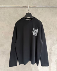 Hand drawn long sleeved sweatshirt T-shirt
