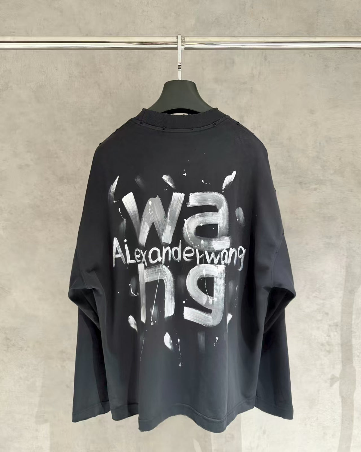 Hand drawn long sleeved sweatshirt T-shirt