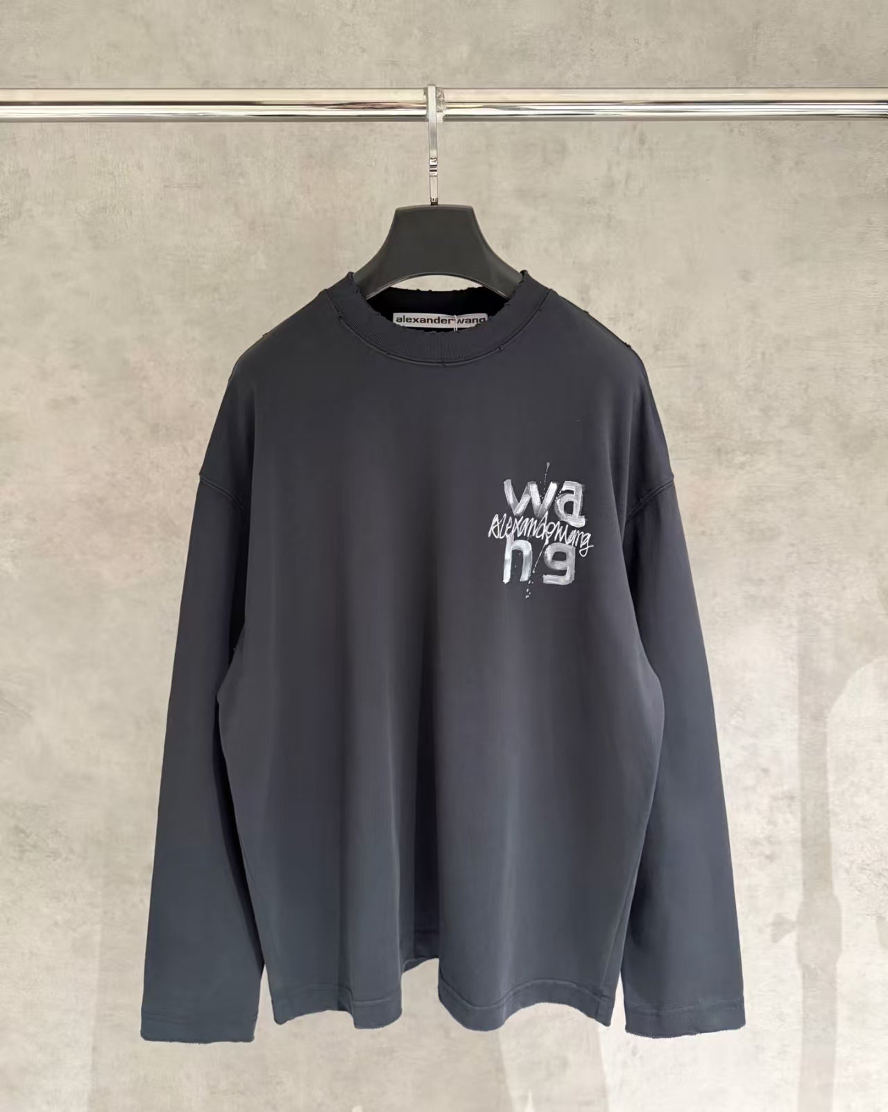 Hand drawn long sleeved sweatshirt T-shirt