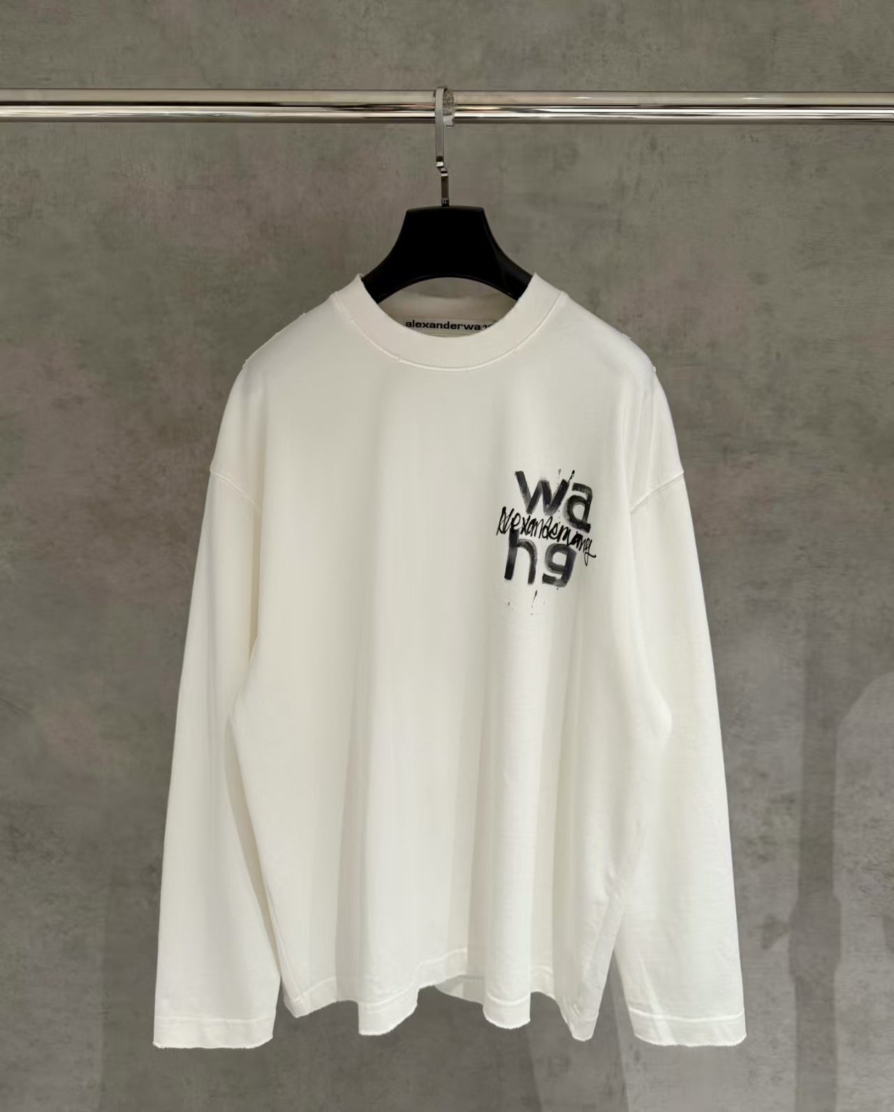 Hand drawn long sleeved sweatshirt T-shirt
