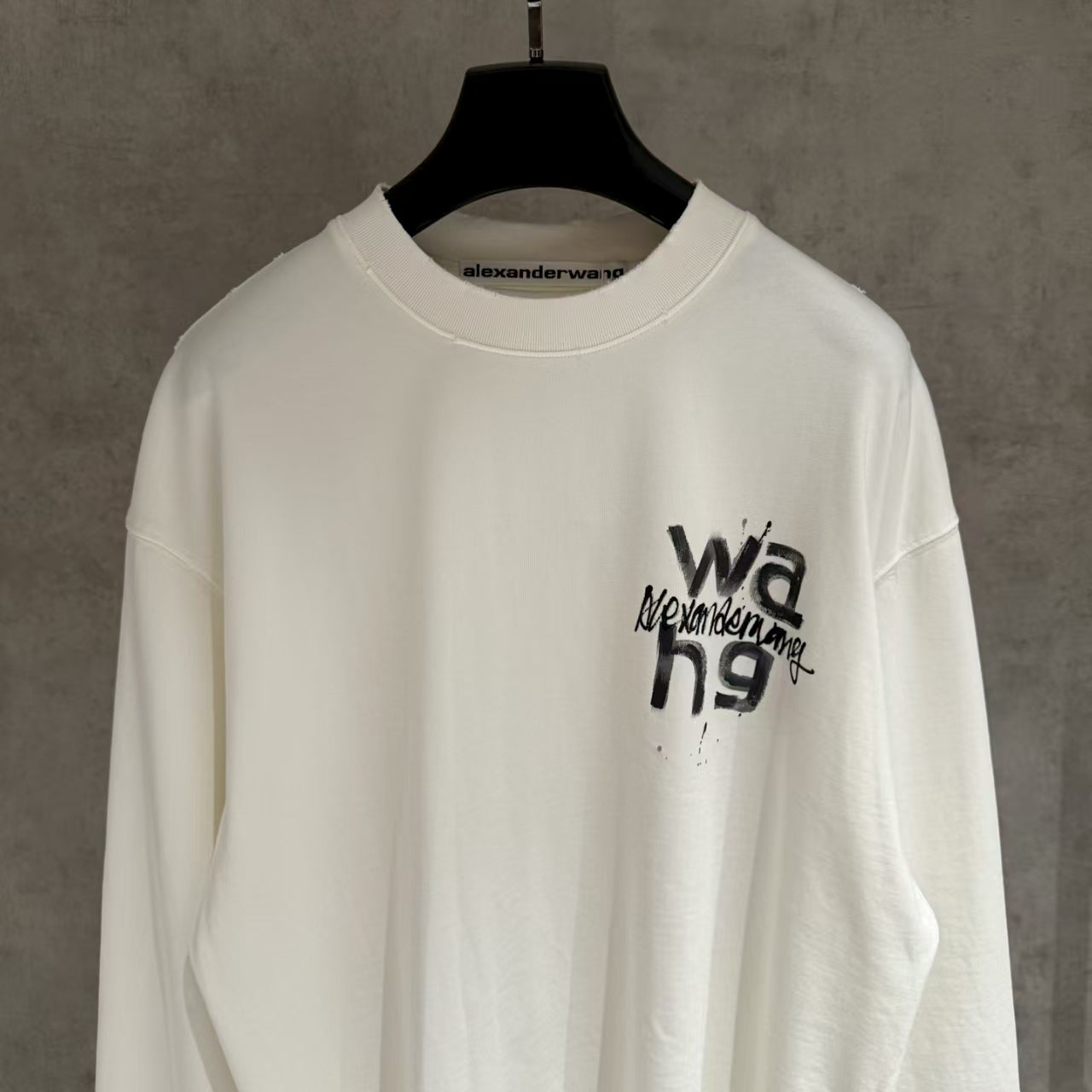 Hand drawn long sleeved sweatshirt T-shirt