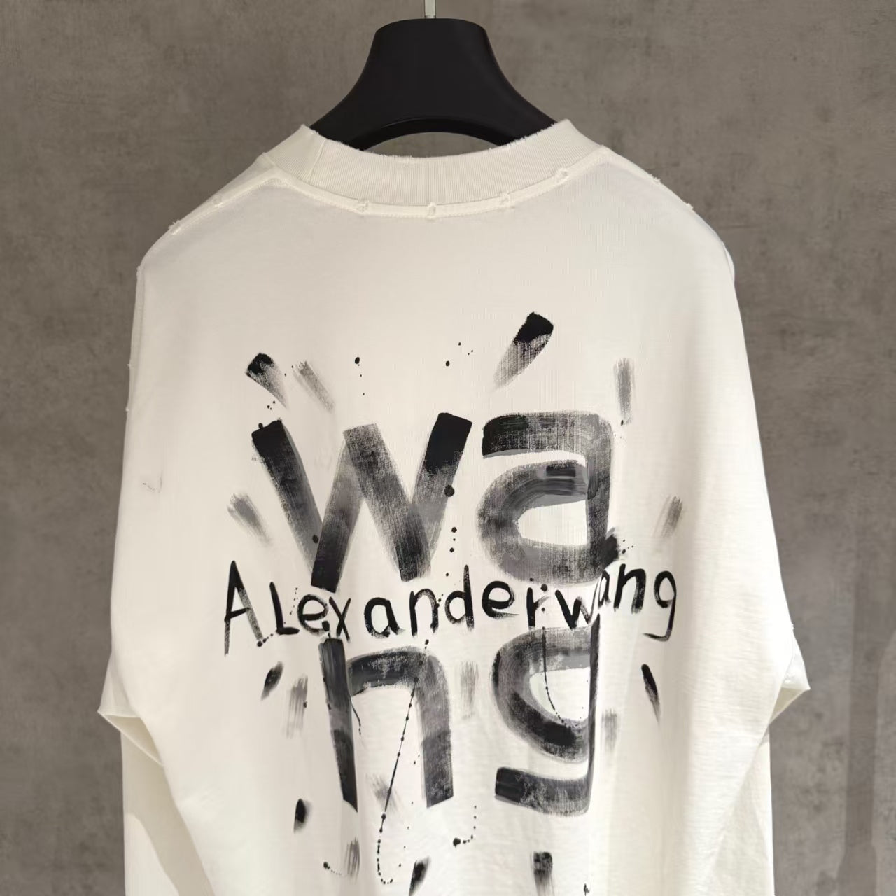 Hand drawn long sleeved sweatshirt T-shirt
