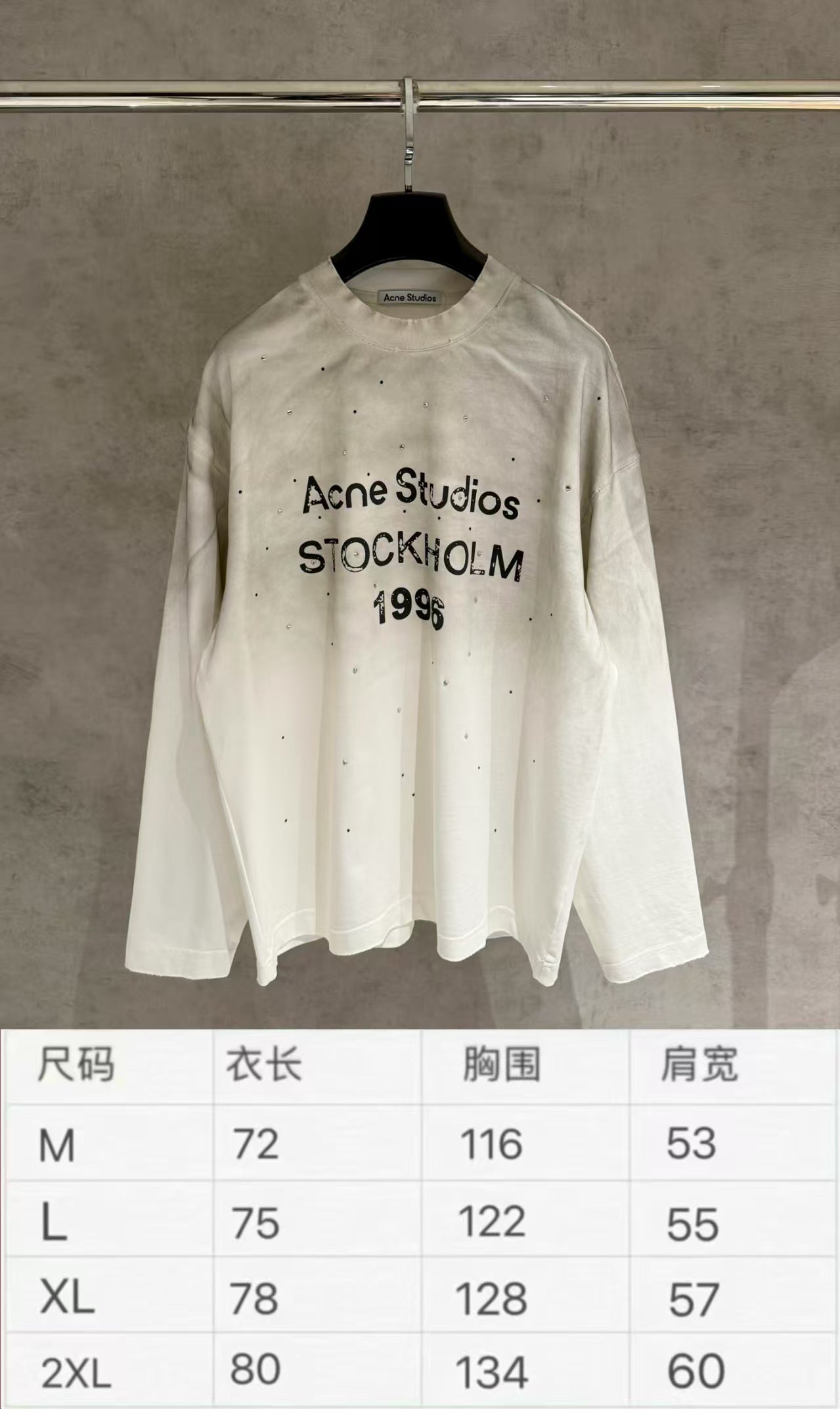 New 3D embroidered long sleeved sweatshirt T-shirt