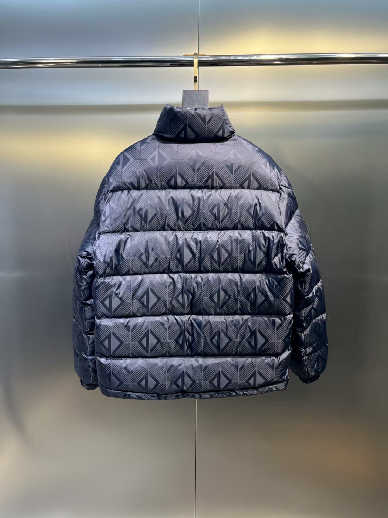 Leng grid down jacket