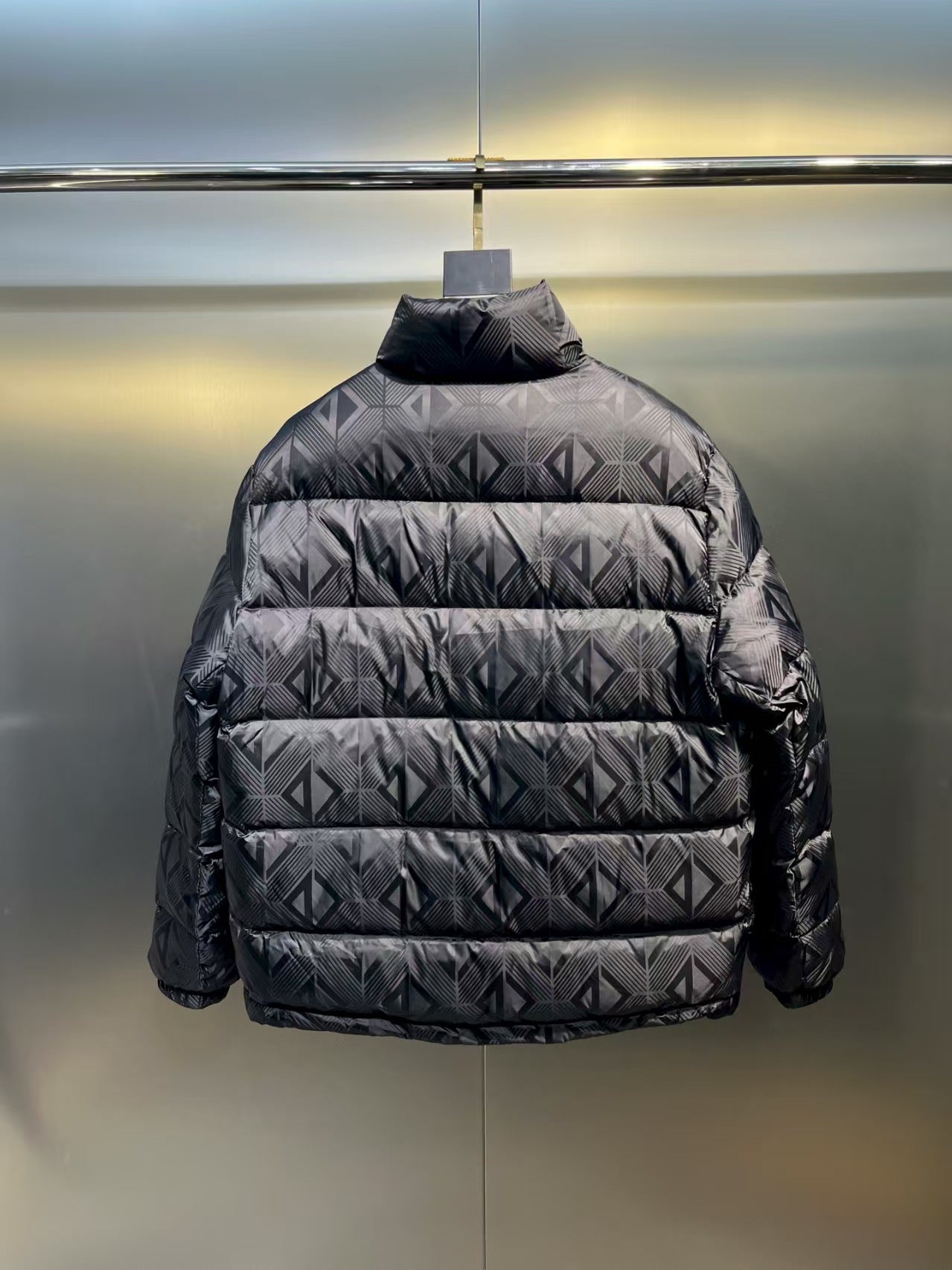 Leng grid down jacket