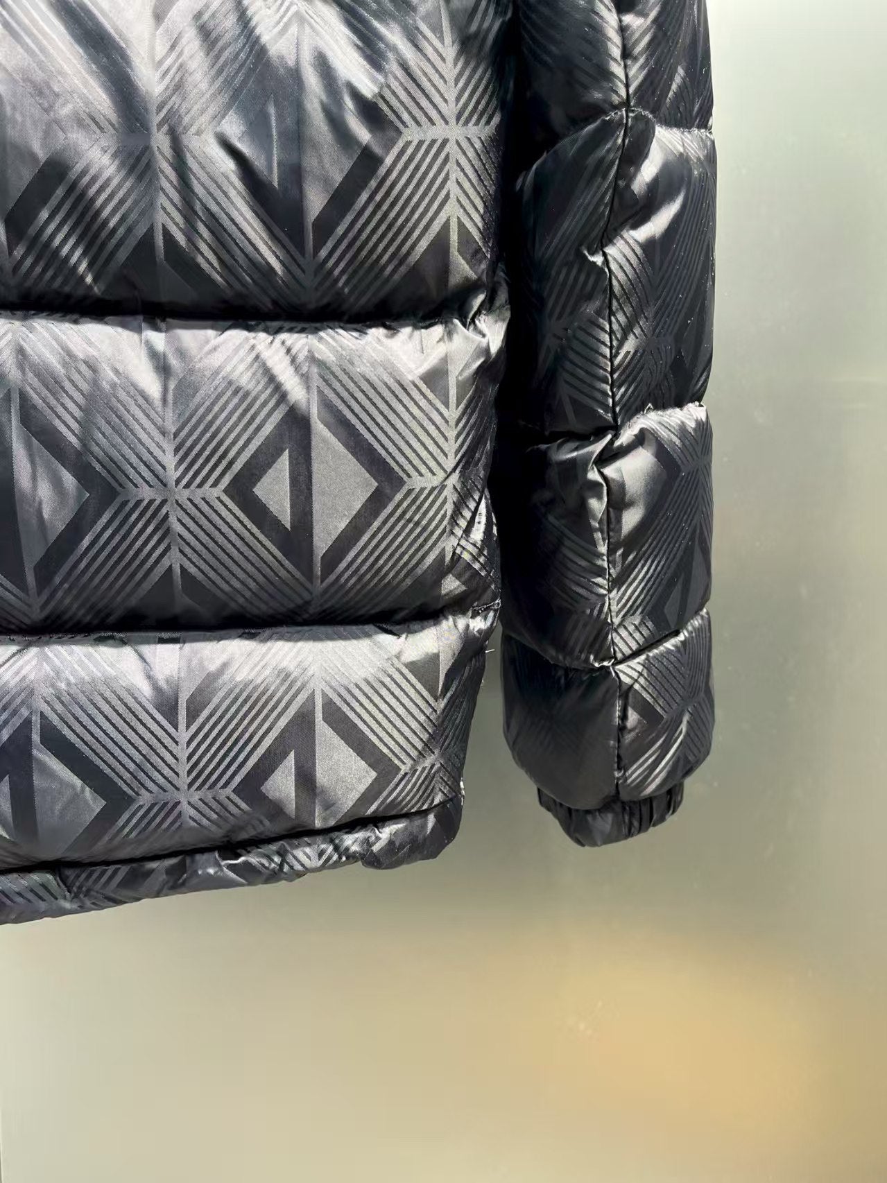 Leng grid down jacket