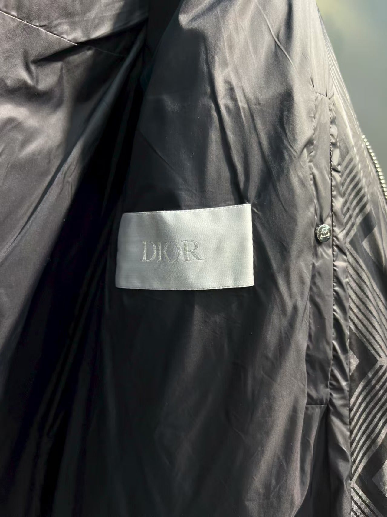 Leng grid down jacket