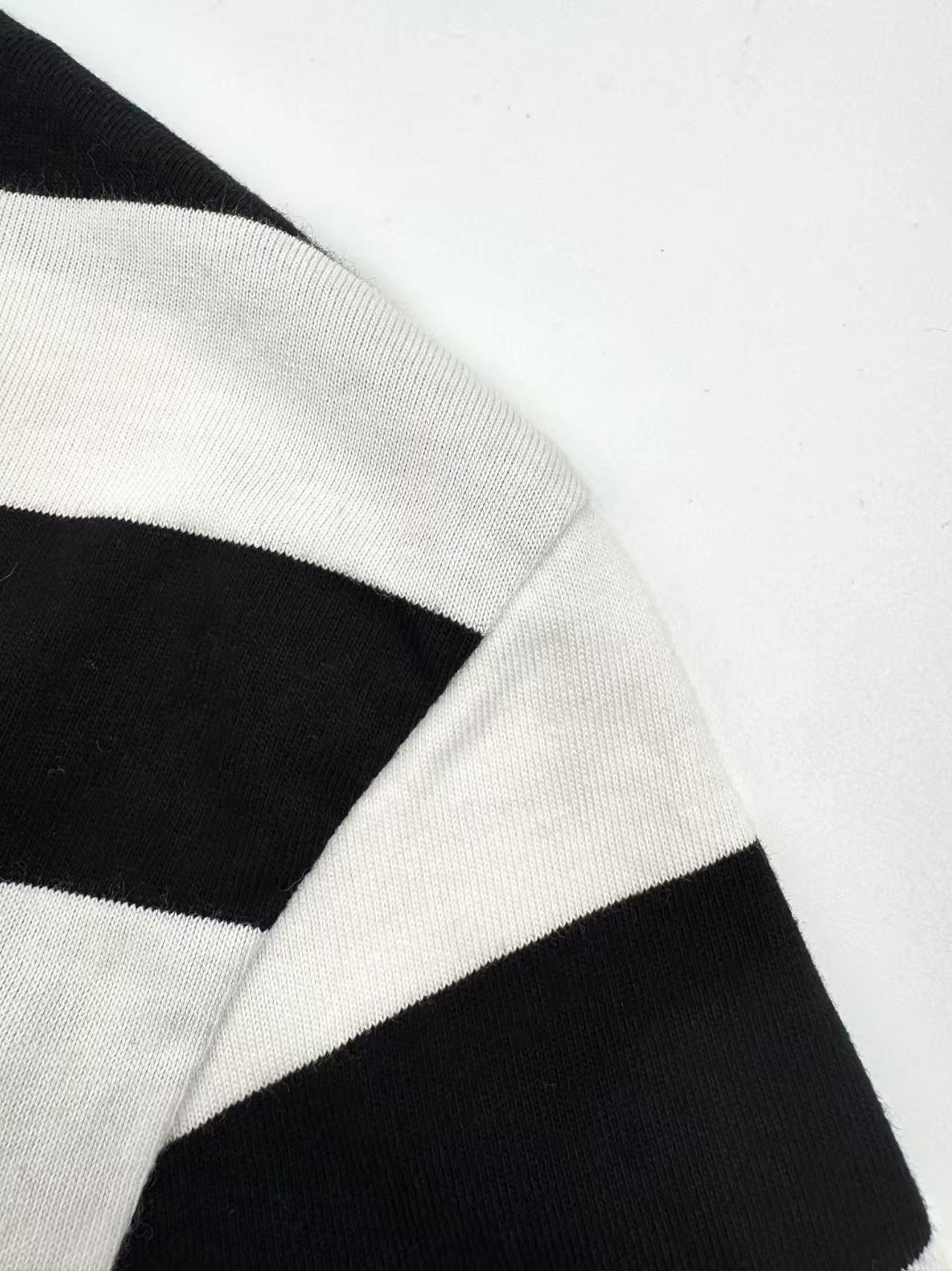 striped short sleeve