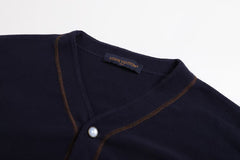 Knitted short baseball shirt