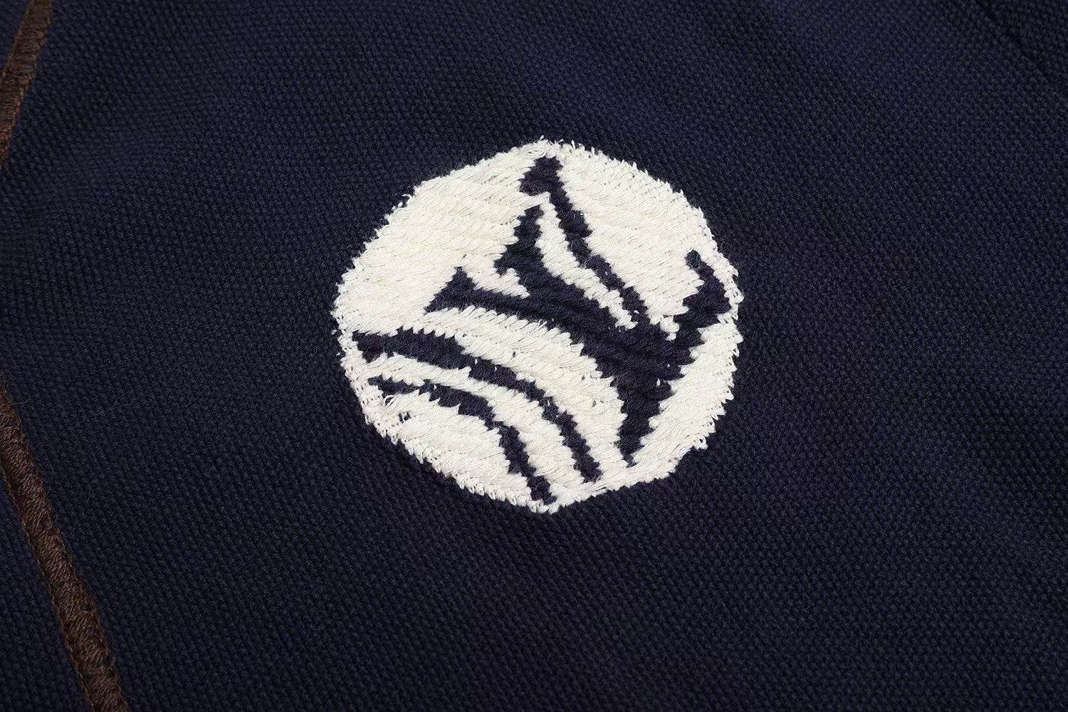Knitted short baseball shirt