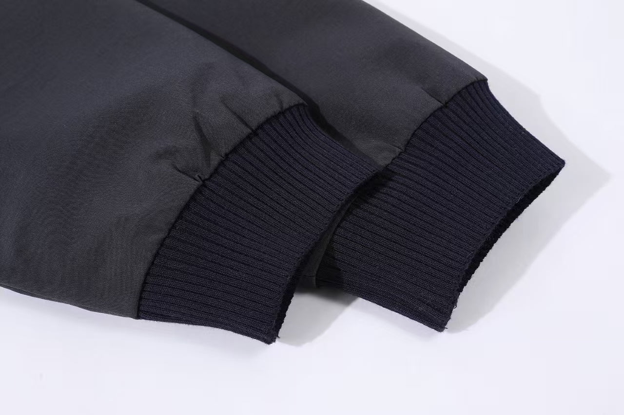 Cotton blend flight jacket