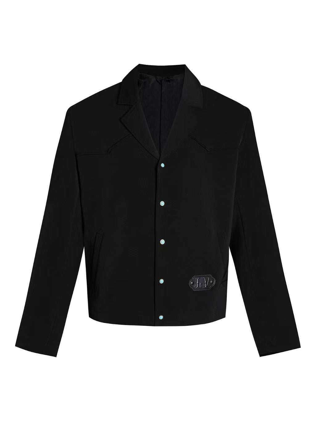 Solid color single row button casual suit