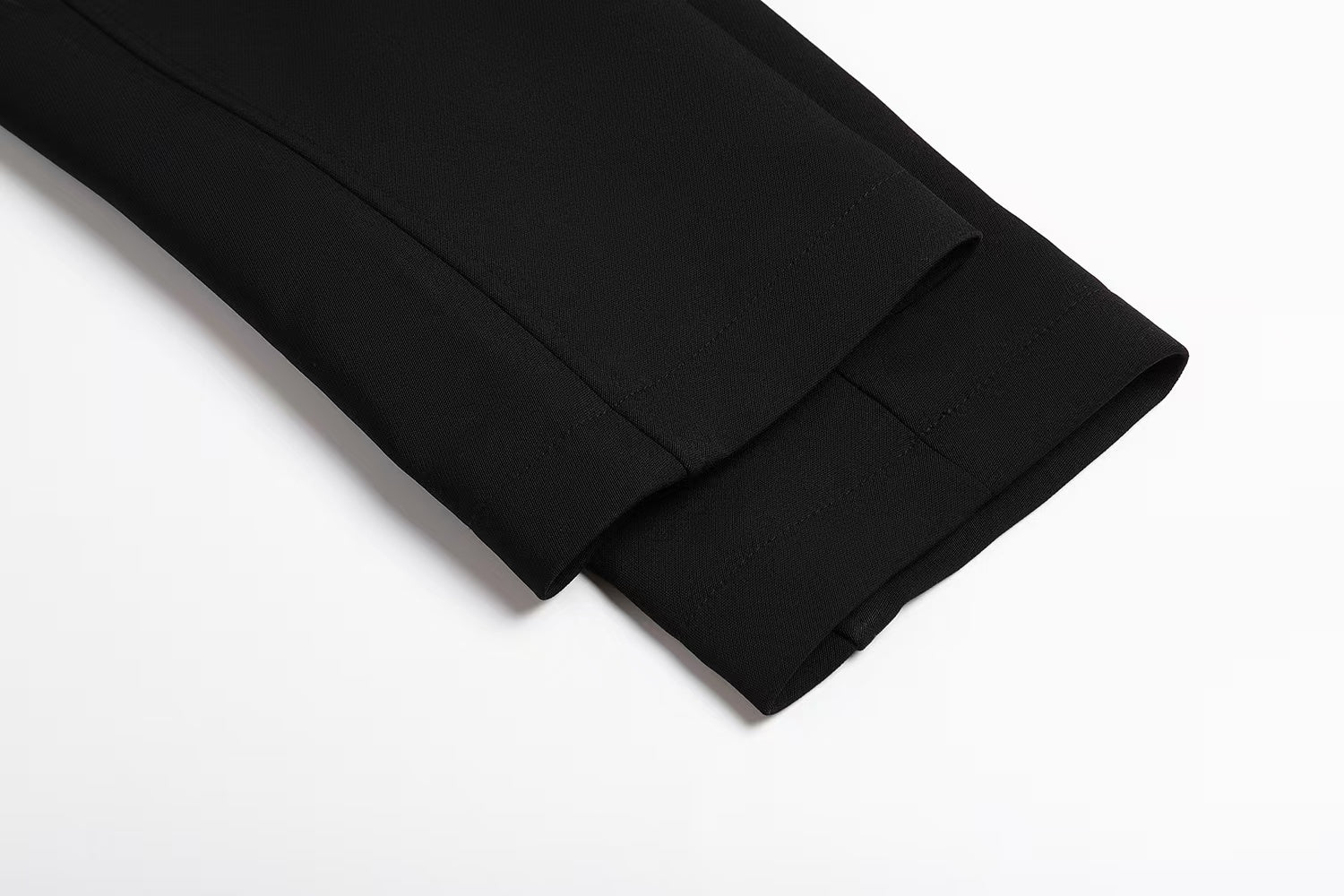 Solid color single row button casual suit