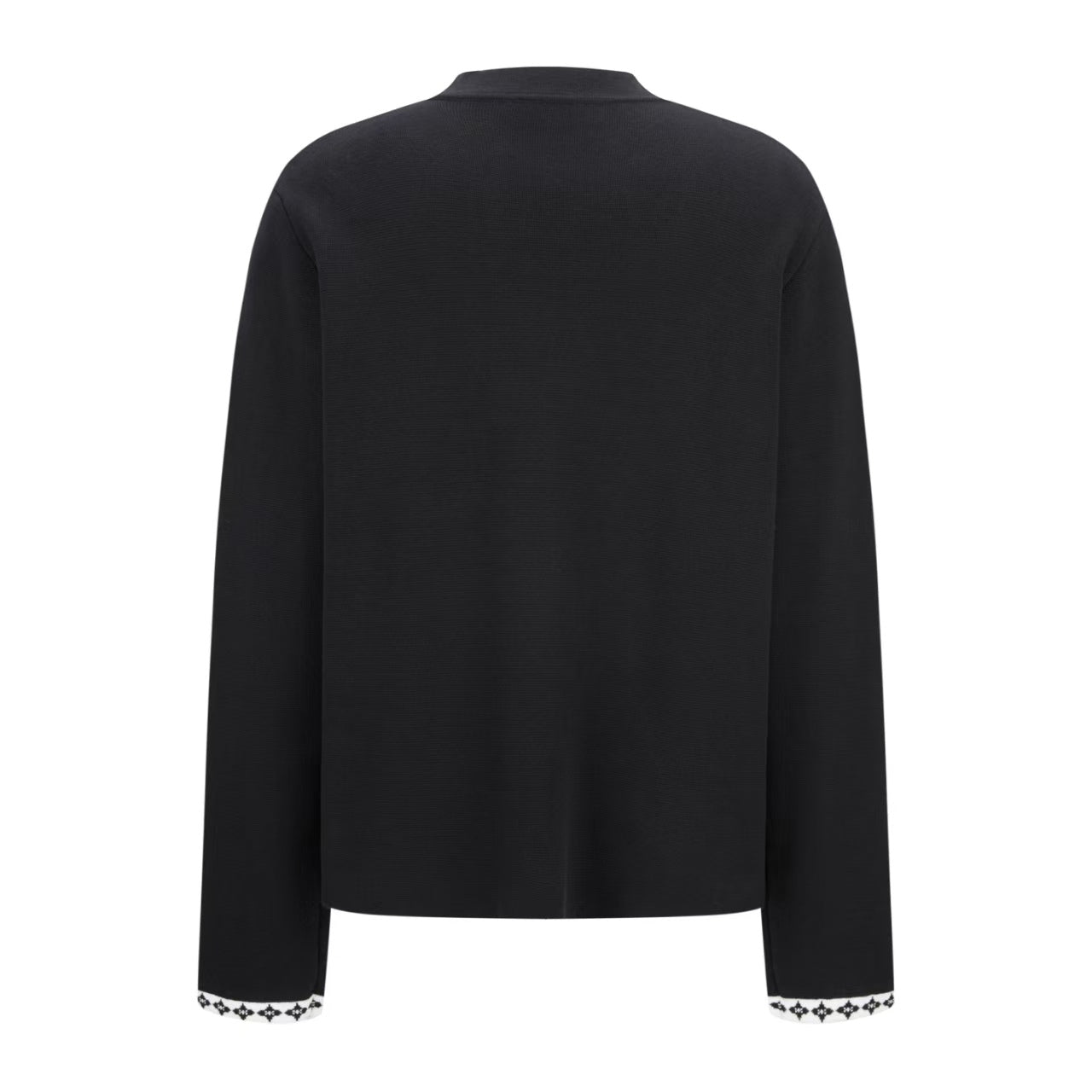 College style knitted embroidered suit jacket