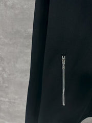 Embroidered half zip POLO hoodie