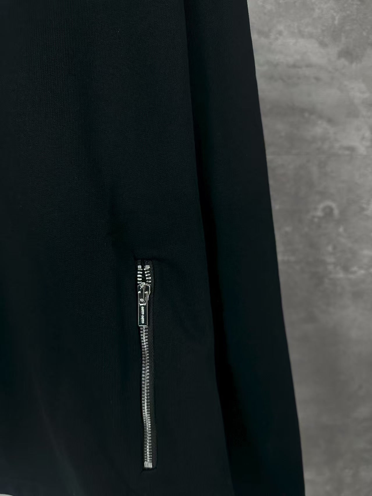 Embroidered half zip POLO hoodie