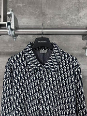 Vintage printed knitted shirt