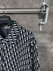 Vintage printed knitted shirt
