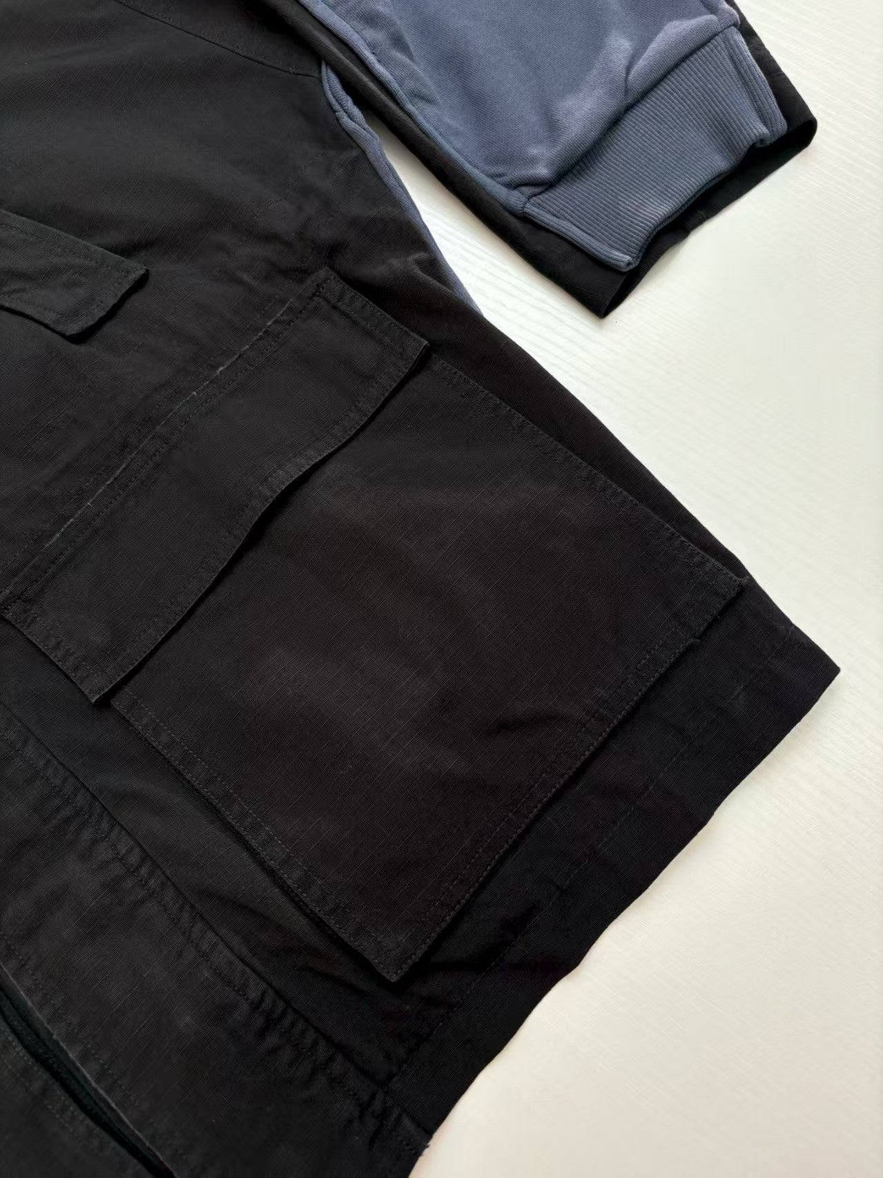 Splicing double-sided parka coat