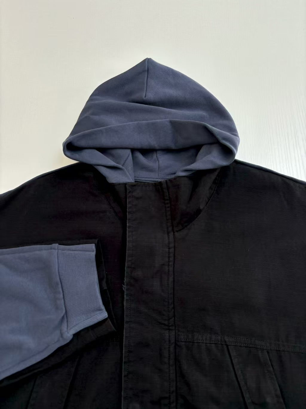 Splicing double-sided parka coat