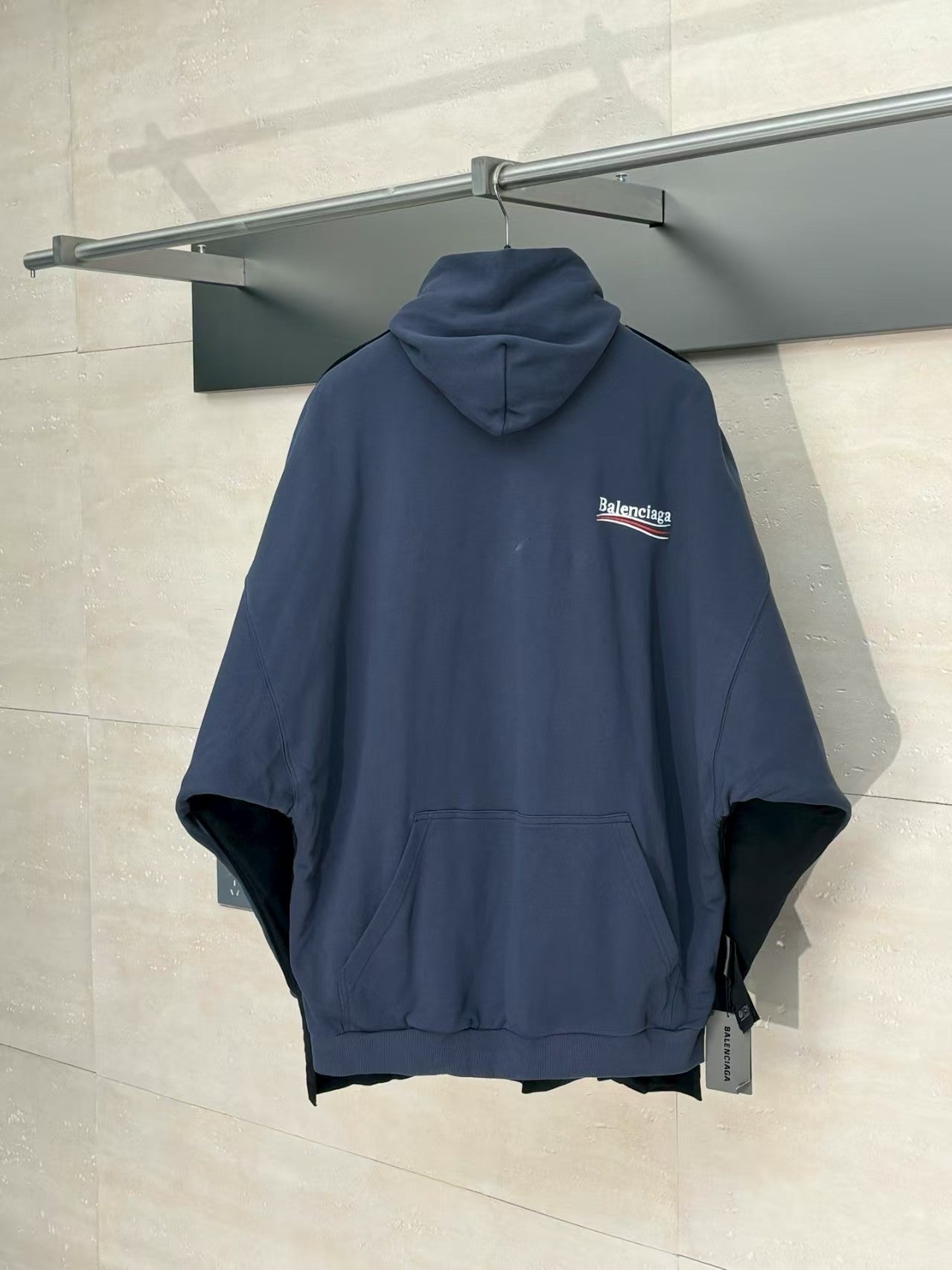 Splicing double-sided parka coat