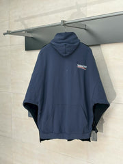 Splicing double-sided parka coat
