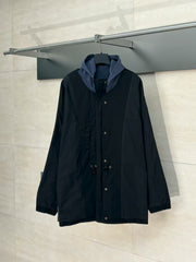 Splicing double-sided parka coat