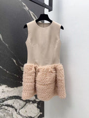 Puffy sleeveless dress