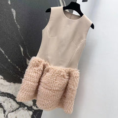 Puffy sleeveless dress