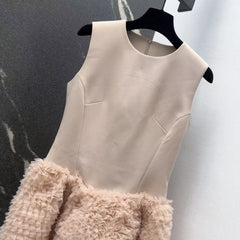Puffy sleeveless dress