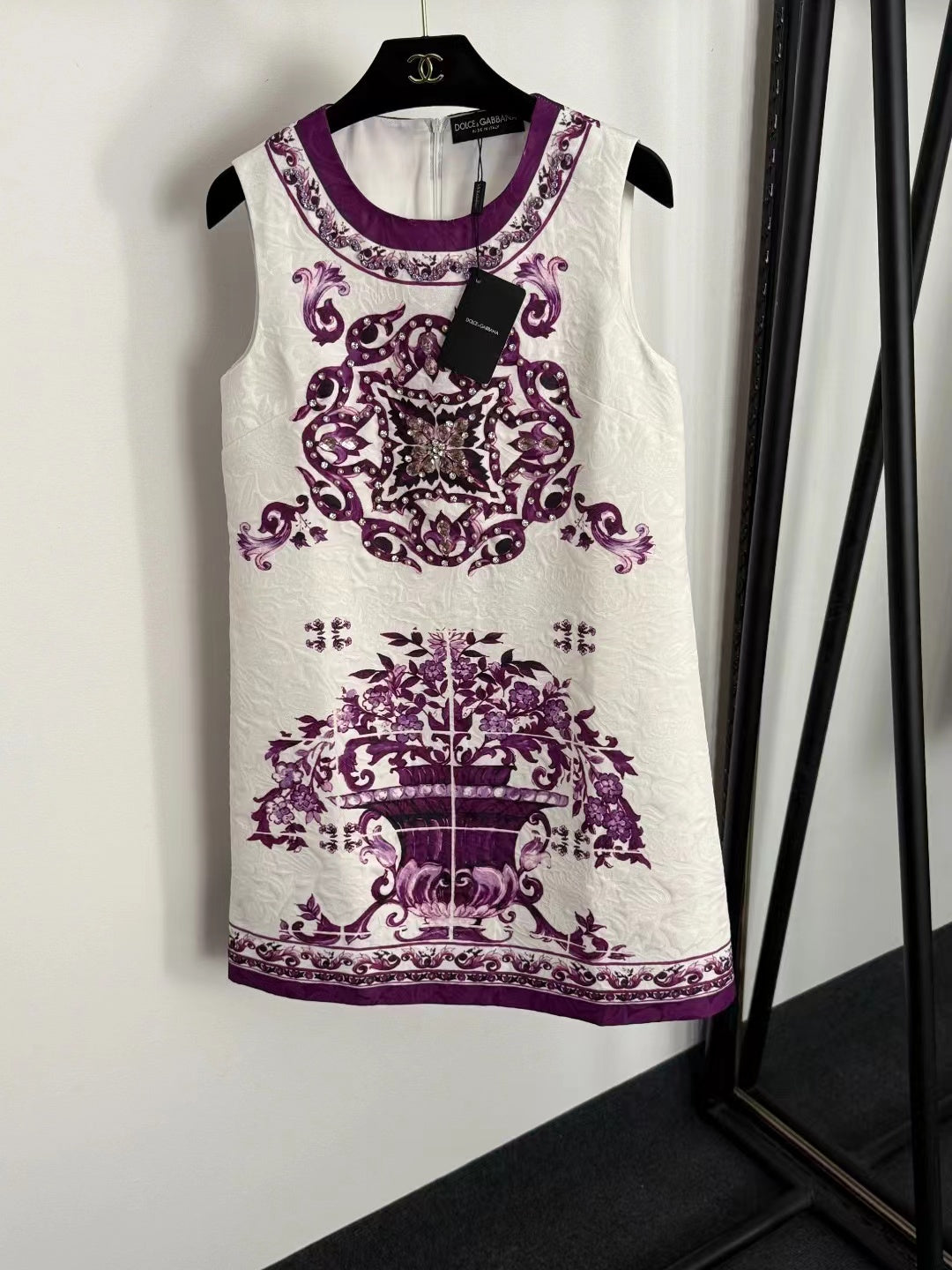 Jacquard vest dress