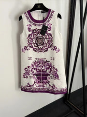 Jacquard vest dress