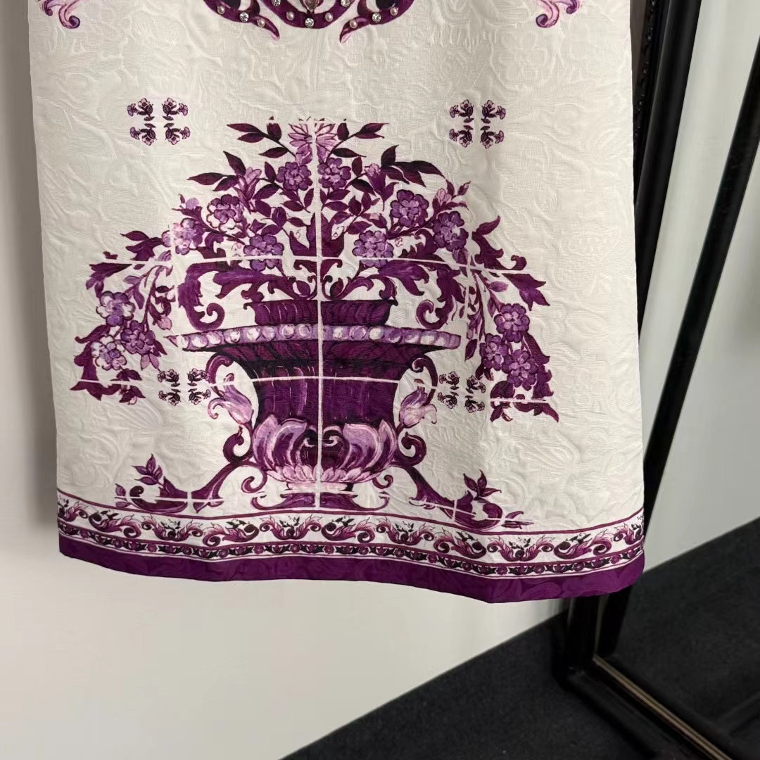 Jacquard vest dress