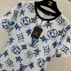 Slimming and slimming short sleeved dress