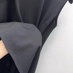 Wrinkled sleeveless vest dress